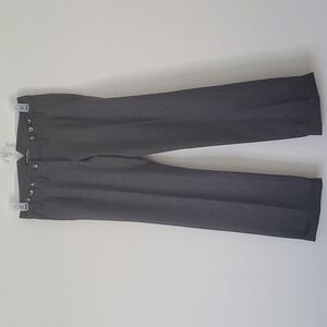 Dolce & Gabbana Flare Wool Pantsuit Size 6 in dark Charcoal gray